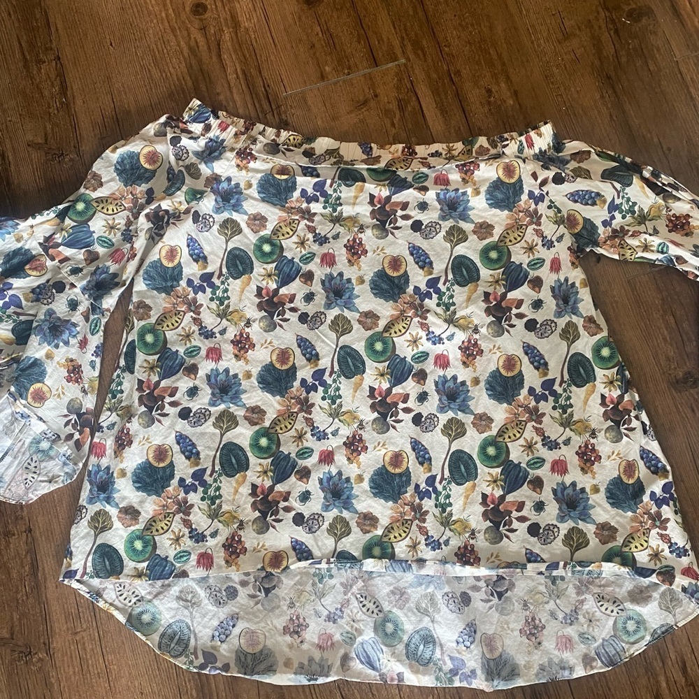 Antonio Melánico  Floral Off-Shoulder Women's Top Size L